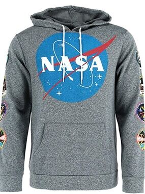 Buzz Aldrin NASA Apollo Mission Patches Hoodie Gray Size L